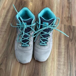 Women's Hiking Boots - Gray and Teal
